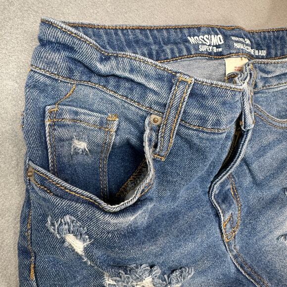 Mossimo Supply Co Jean Shorts Womens 6 High Rise Distressed Frayed Hem Denim - Picture 10 of 11